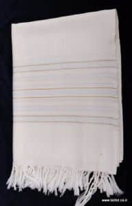 טלית צמר "כרמל" זהב טליתניה